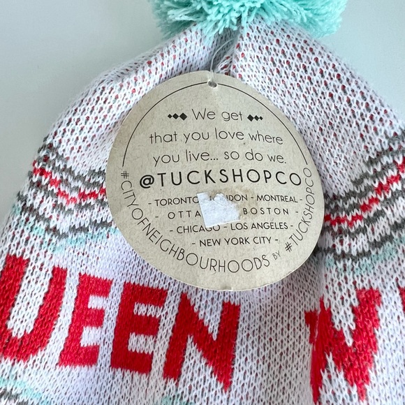 Retro Ski-doo Style Knit Beanie Hat Toque QUEEN WEST Adult Size Unisex - Picture 5 of 11